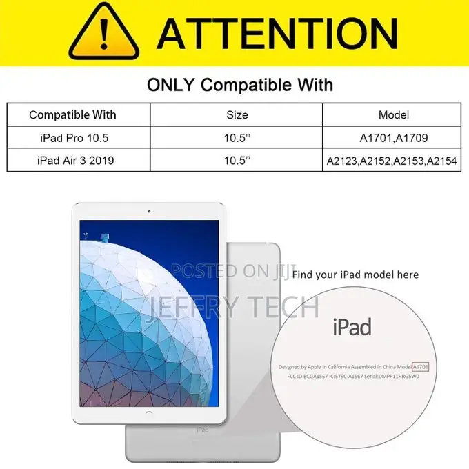 Clear Case Cover for Apple iPad Air 3 [2019 ] 10.5 Inches