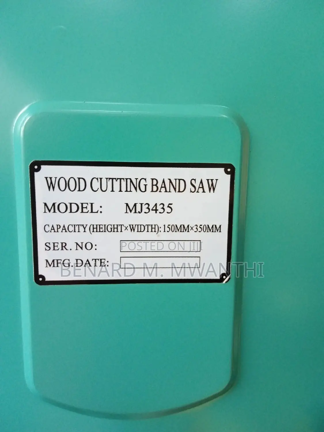 MJ3435 Band Saw