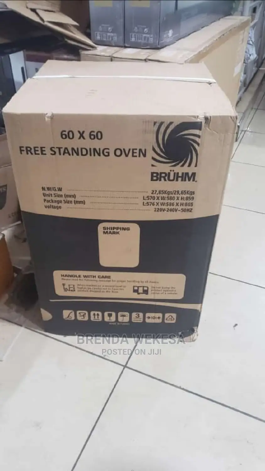 Bruhm (60×60) 4 Gas Burner Cooker Gas Oven BGC 6640 MB