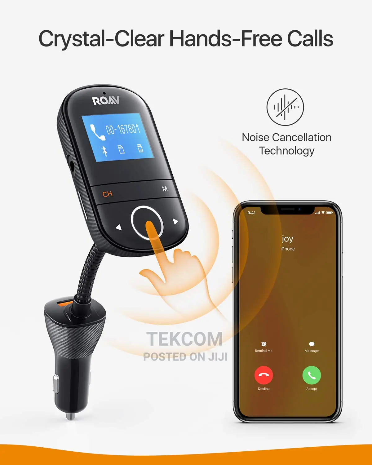 Anker Roav Smartcharge F3 - Bluetooth FM Transmitter Car C