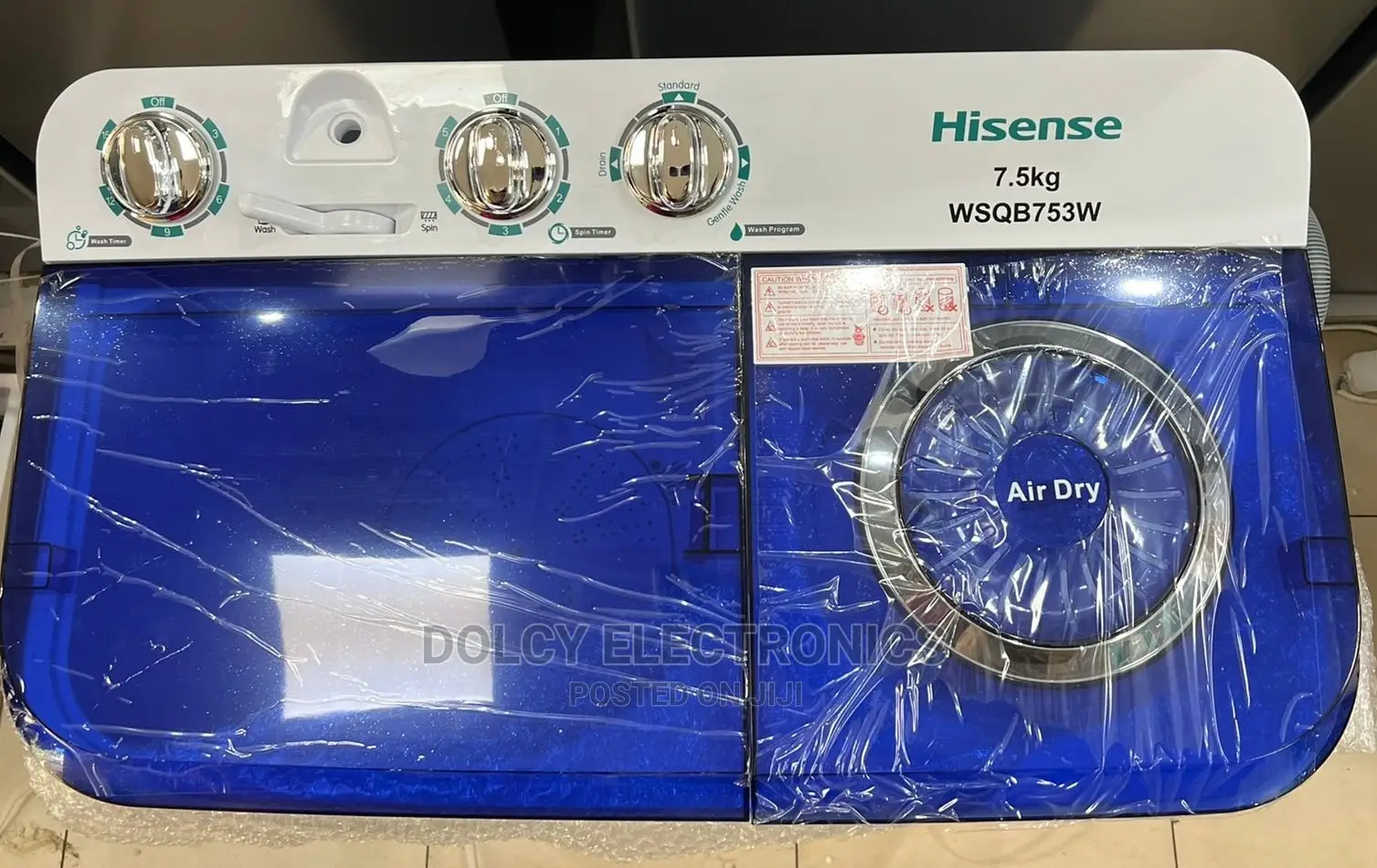 Hisense 7.5kgs Washing Machine Twin Tub