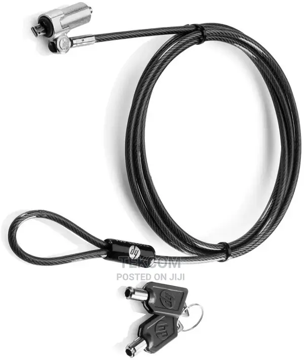 HP Keyed Cable Lock 10 Mm - Black
