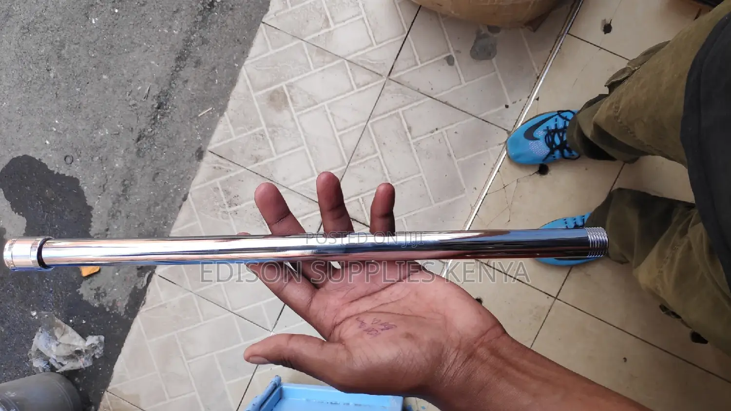Chrome Shower Arm Stainless Steel Pipe for Instant Shower