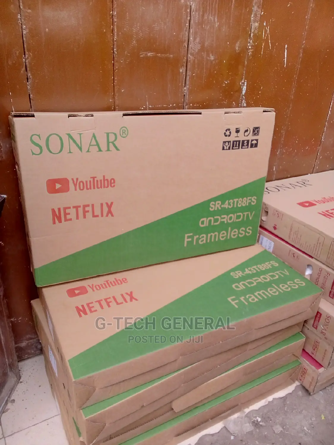 Sonar 43" Frameless Smart Android Youtube, Netflix