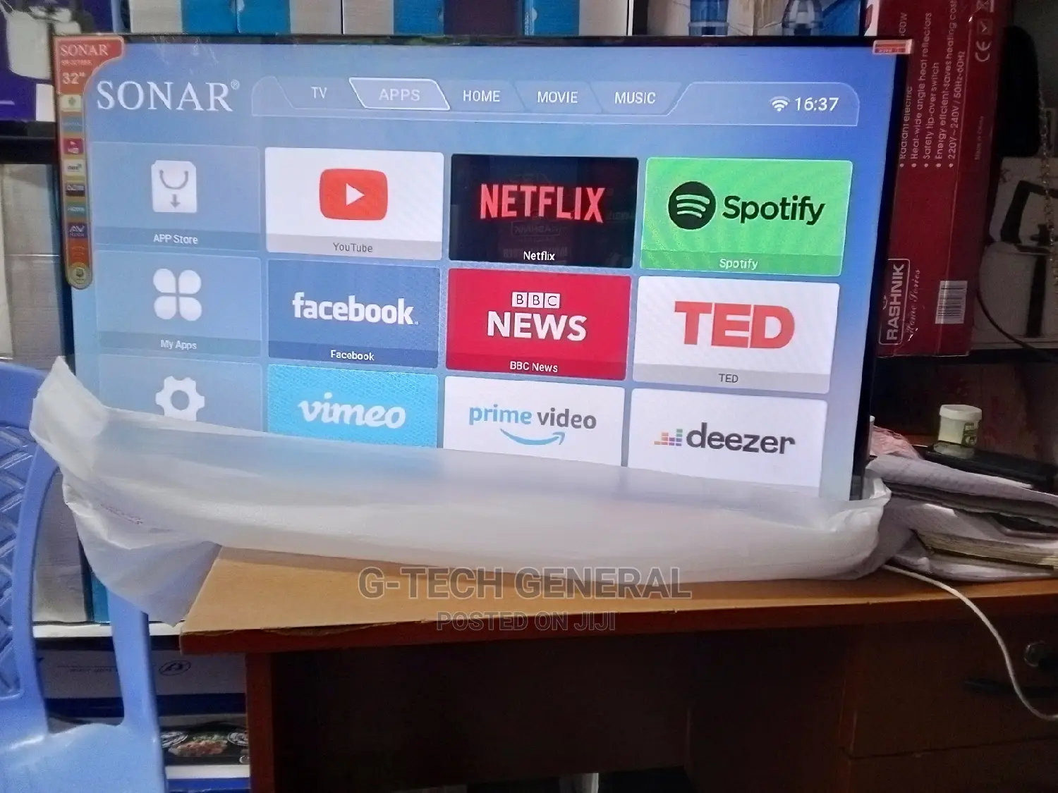 Sonar 32" Inch Smart Android Frameless Netflix Youtube