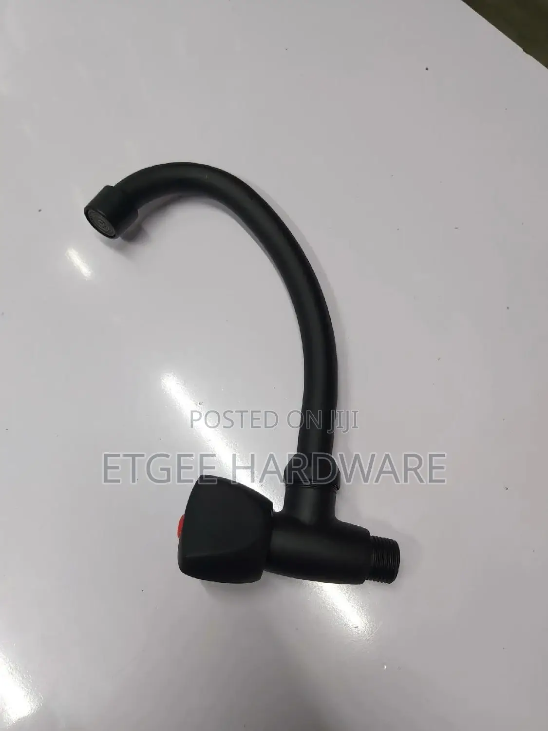 Kitchen Tap Sprout Wall Black
