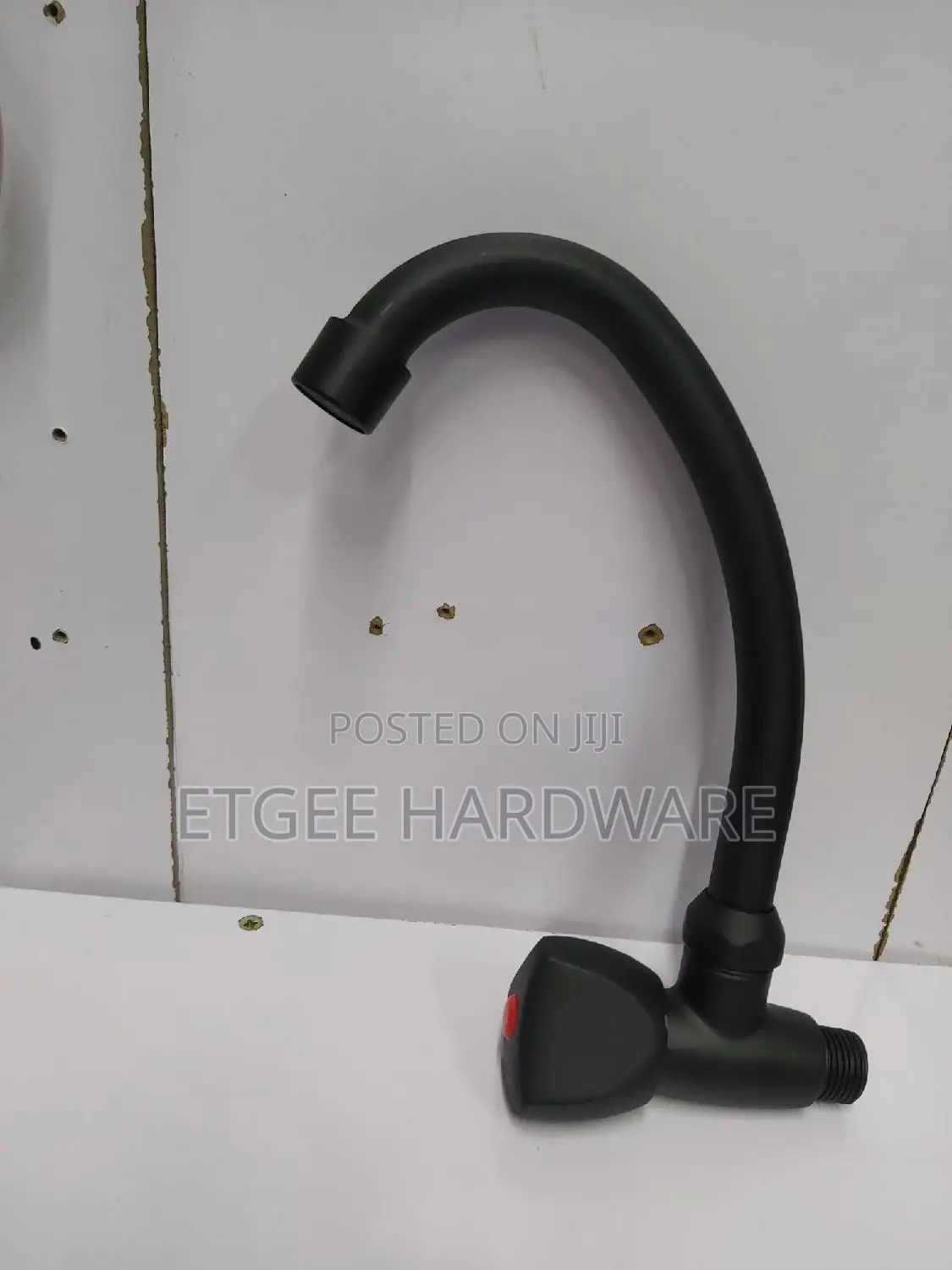 Kitchen Tap Sprout Wall Black