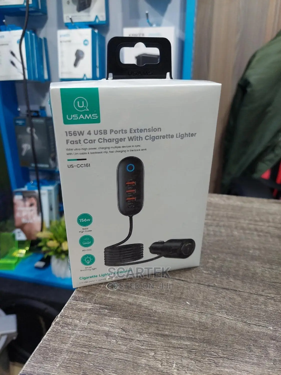 Fast Car Charger With Cigarette Lighter