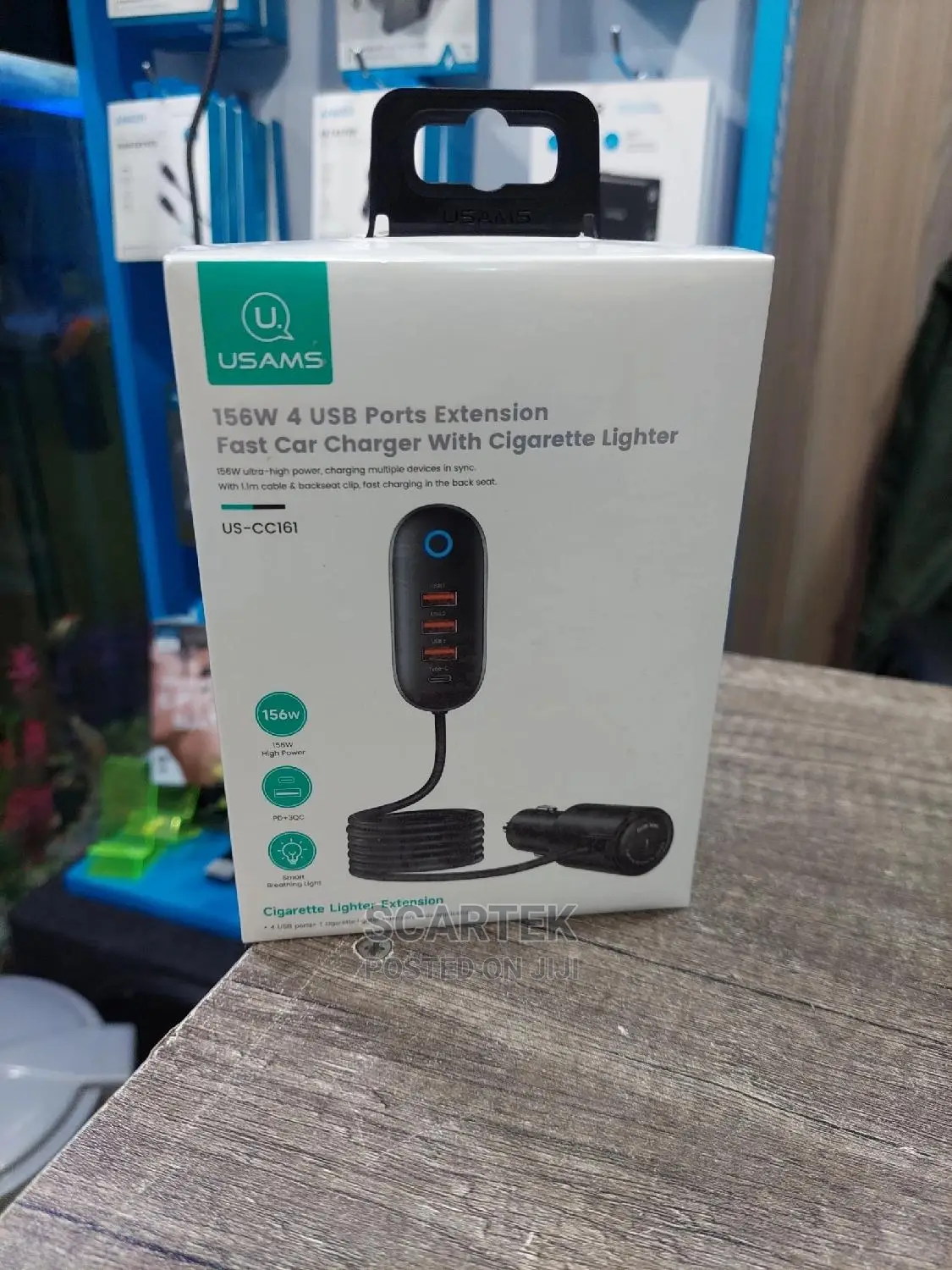 Fast Car Charger With Cigarette Lighter