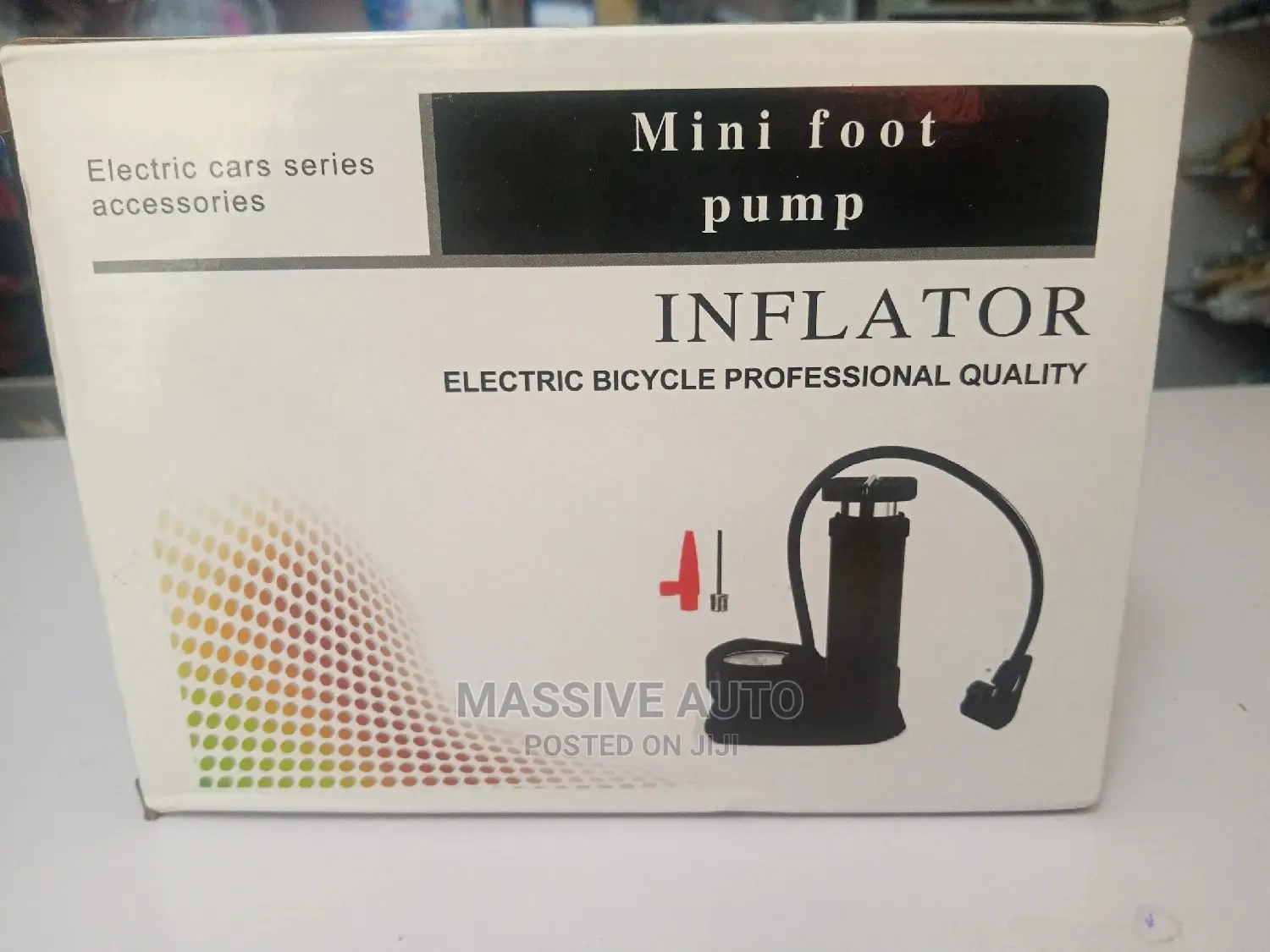 Mini Foot Pump in Cars Bicycles