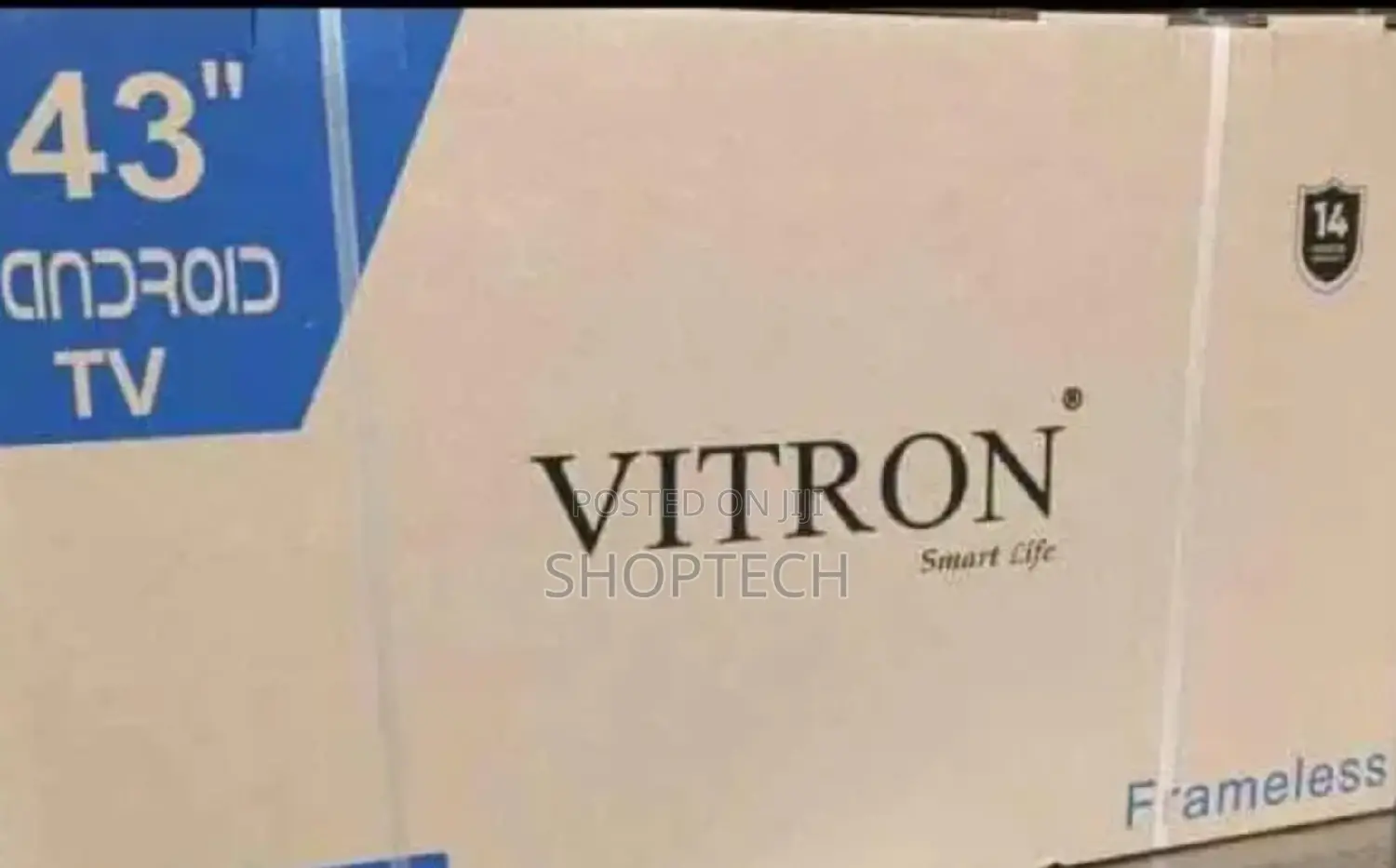 Frameless Vitron 43 Inches Smart Android Tv
