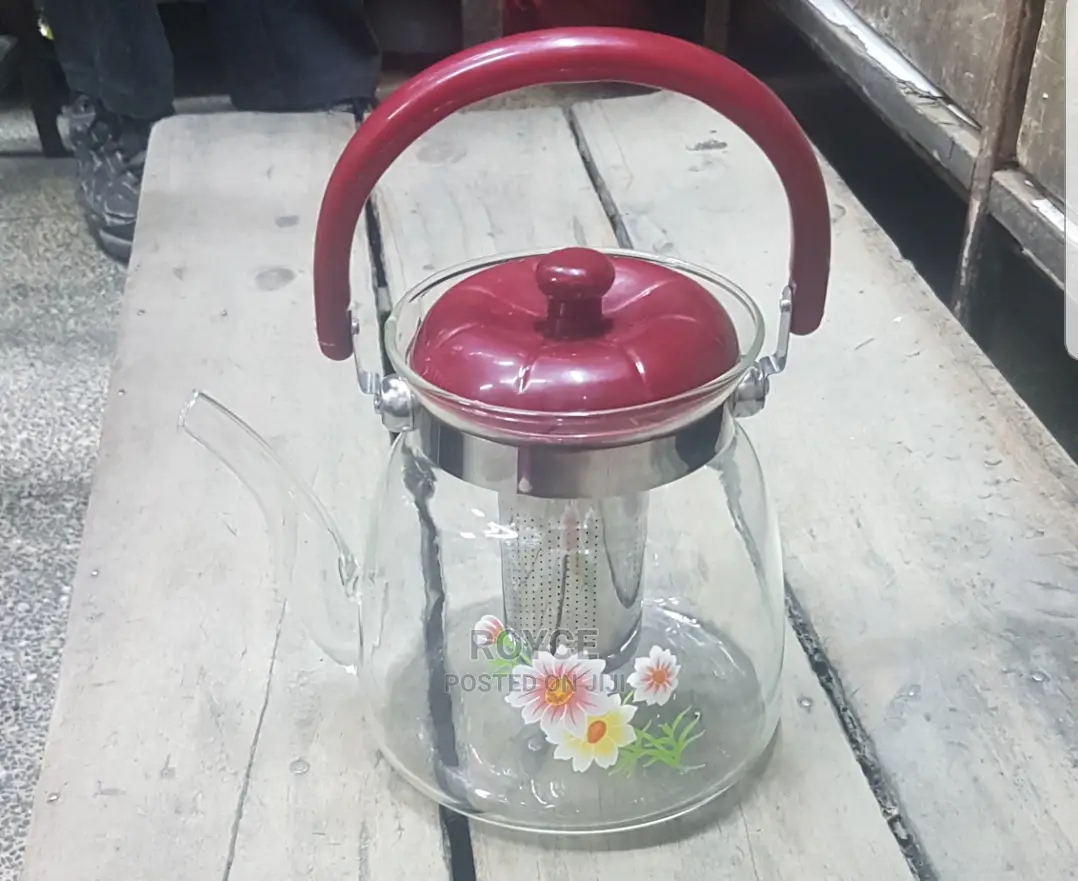 Heat Resistant Tea / Coffee Glass Infuser Pot_2200ml