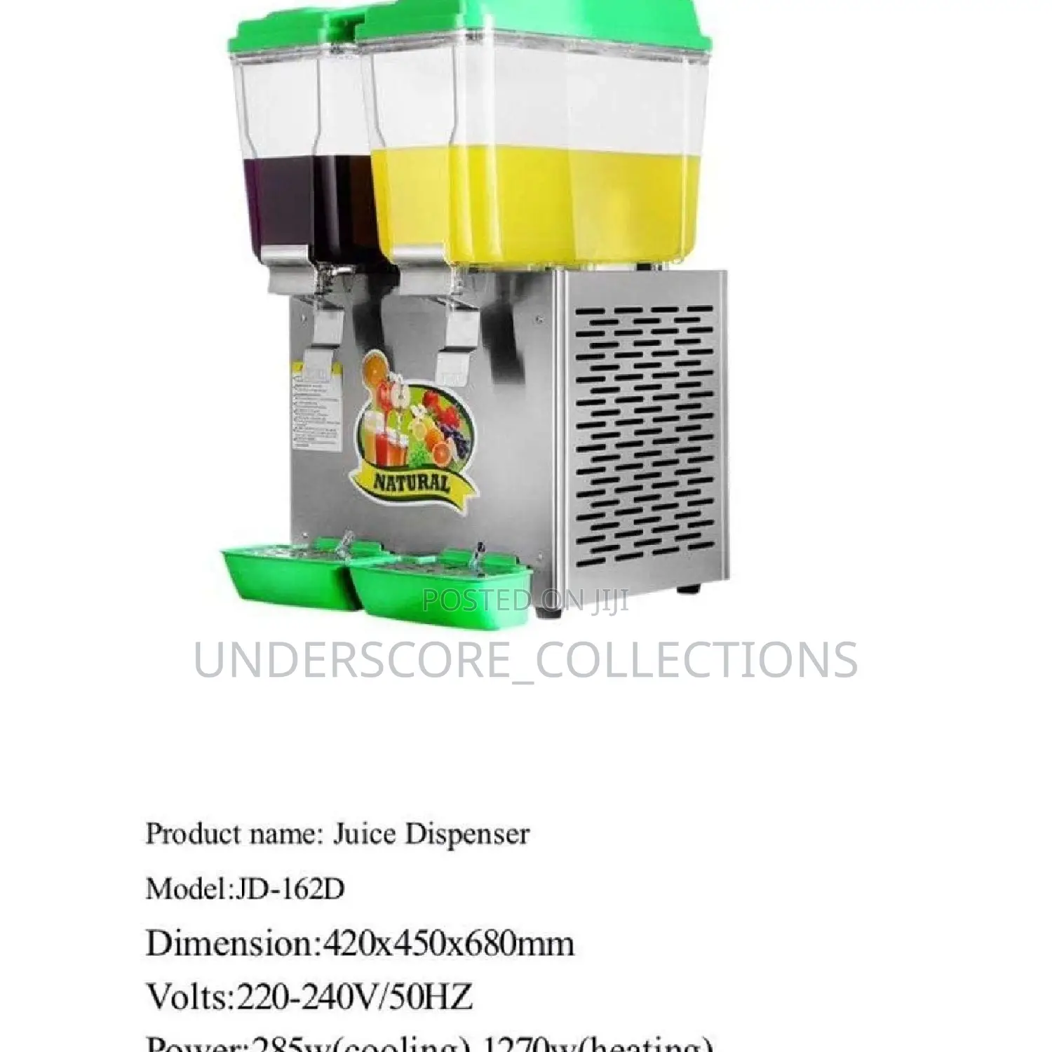 2 Slot Commercial Juice Dispenser/Chiller
