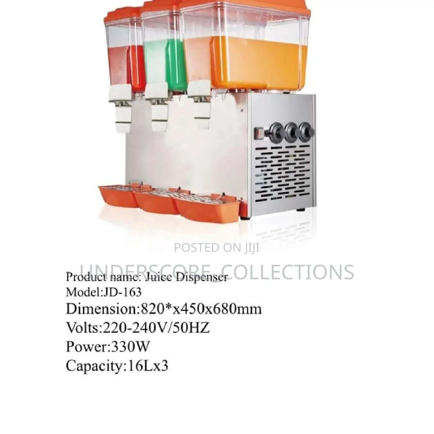 2 Slot Commercial Juice Dispenser/Chiller