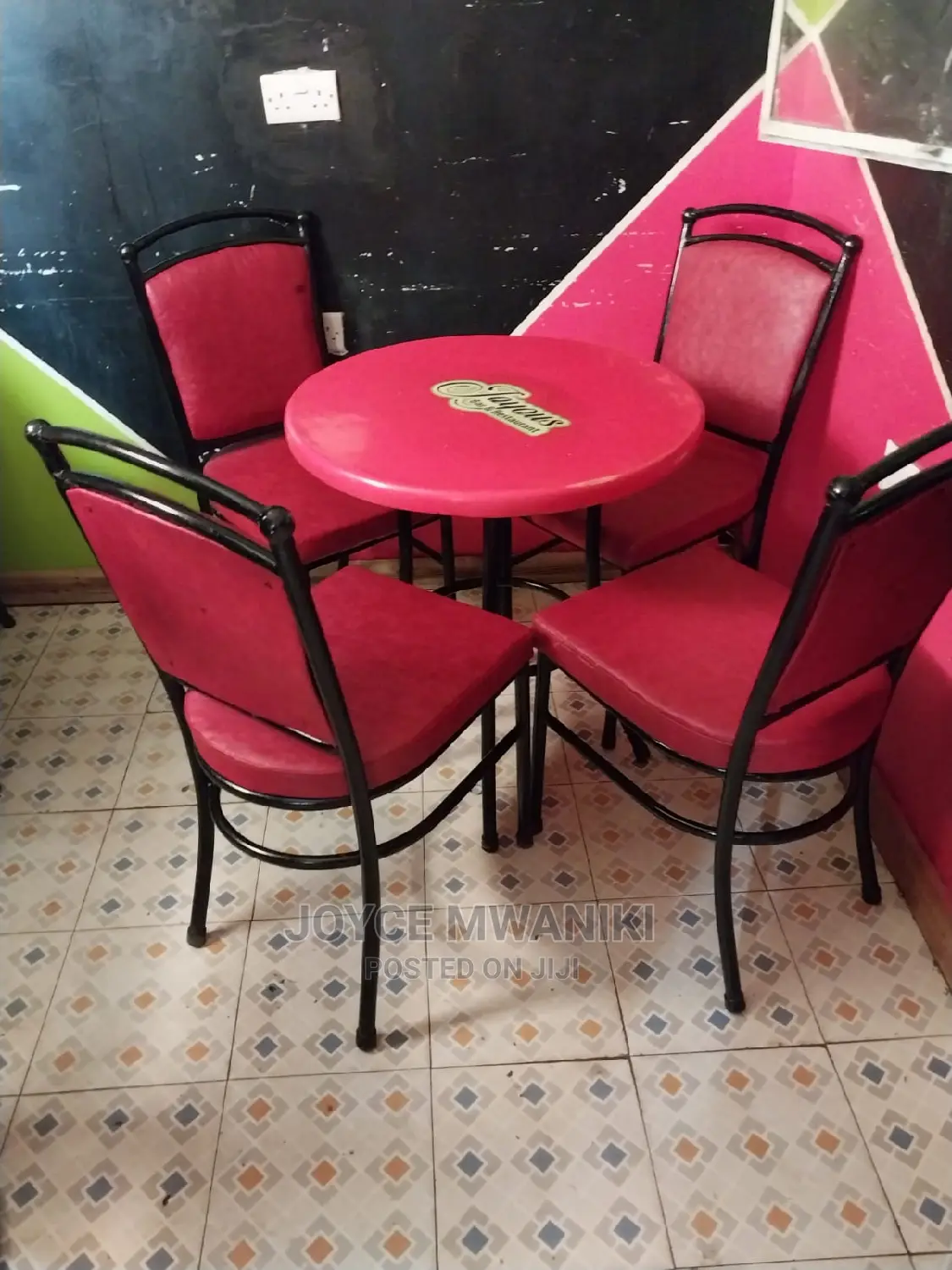 Set of Restaurant Chairs and Table