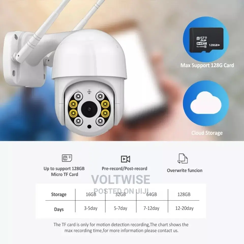 8mp Wireless Ip Camera Outdoor Security Wifi PTZ