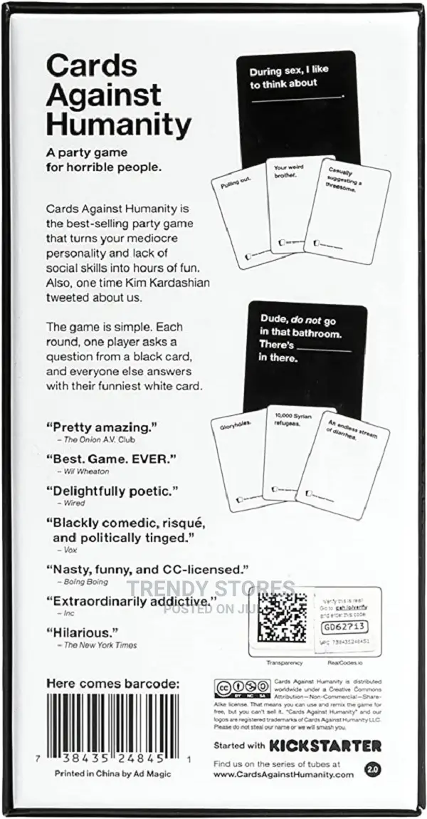 Cards Against Humanity Part Game