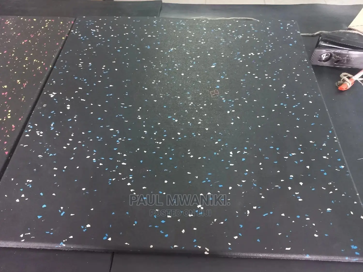 Rubber Gym Tiles. 500mm ×500mm ×15mm