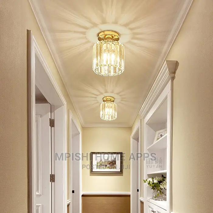 Round Crystal Ceiling Light