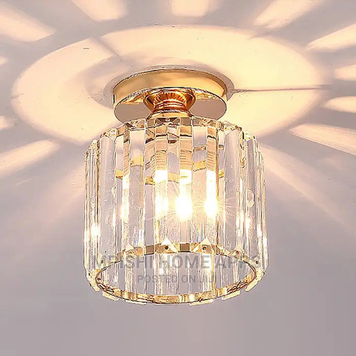 Round Crystal Ceiling Light