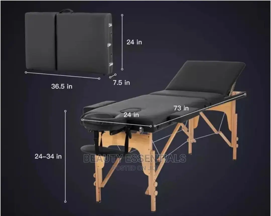 Marked Portable Massage Wooden Bed
