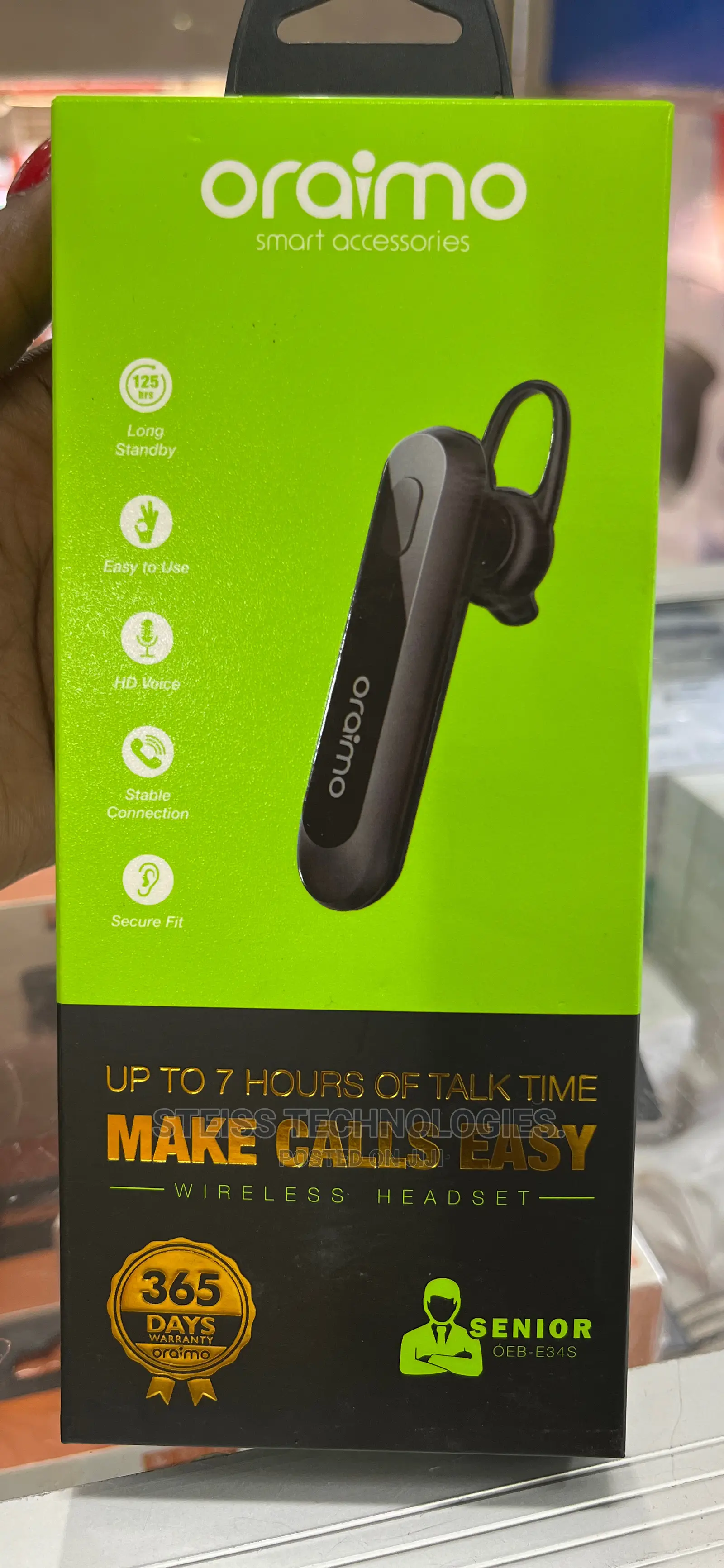 Oraimo Single Wireless Headset.