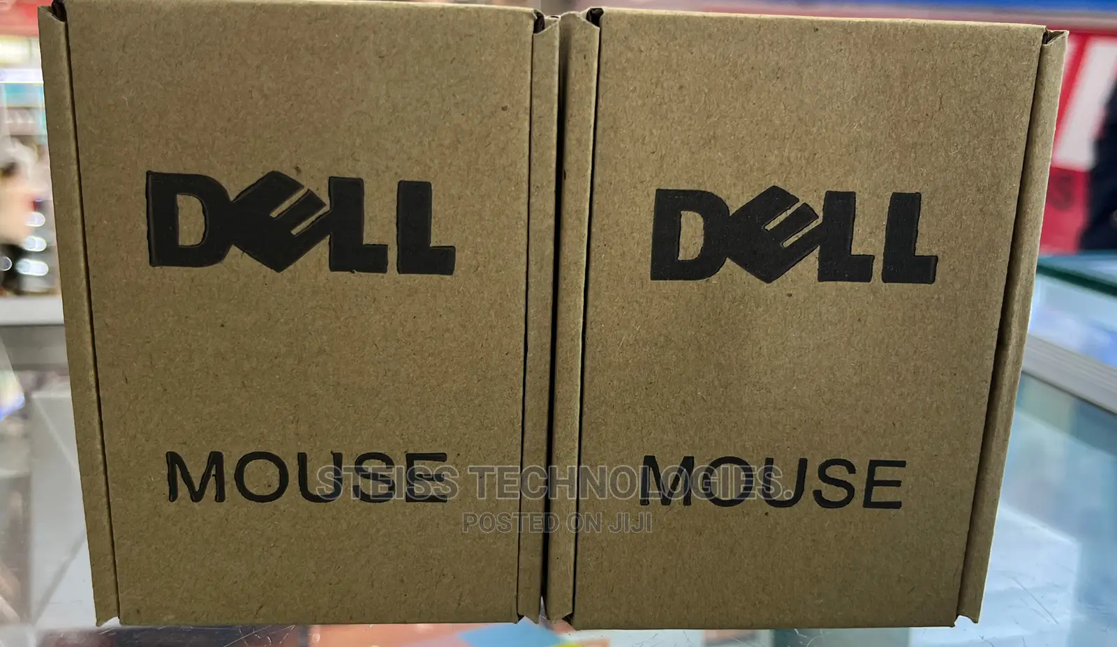 Dell Wired Brown Box Mouse.