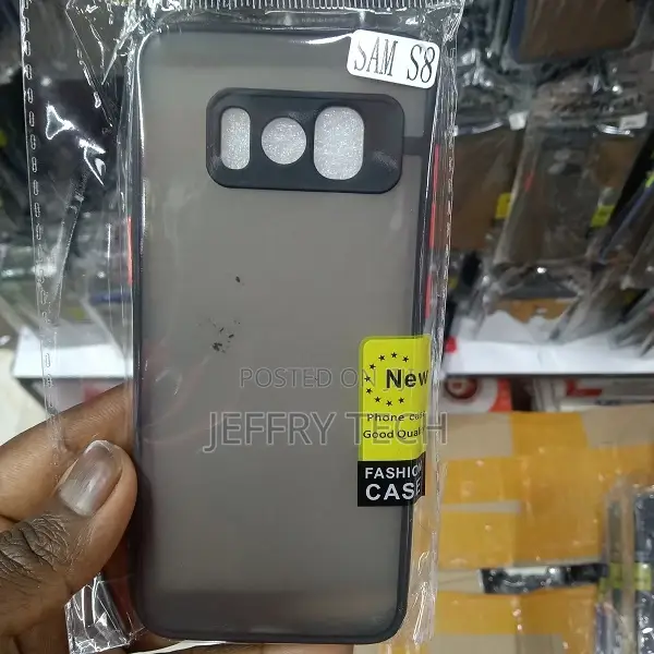 Back Cover for Samsung Galaxy S8, Smoke Frosted Back Case Wi