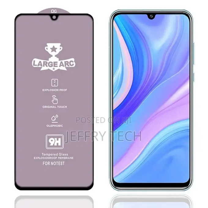 Huawei Y8p 9H HD Large Arc High Alumina Full Screen Tempere