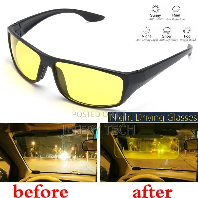Night Driving Glasses Anti Glare Vision Driver Safety Sunglasses