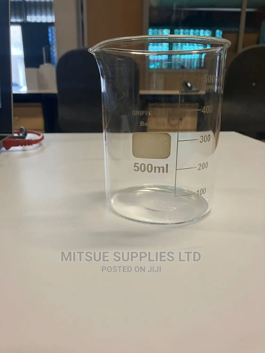Pair of Beaker 500ml Glass - Griffchem
