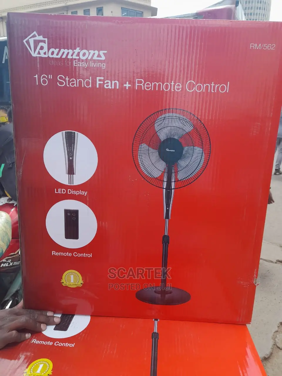 Stand Fan With Remote Control (16")