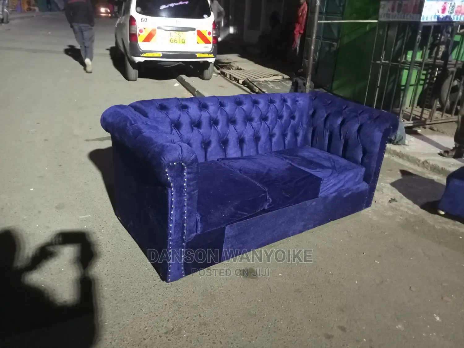 Three Seater Chester Dark Blue