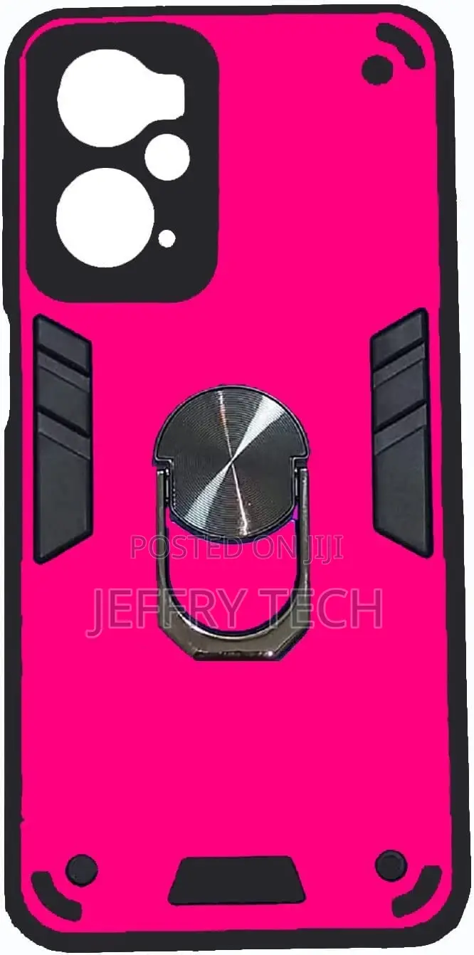Back Cover Anti Shockproof With Metal Ring for Oppo A76 (Pin