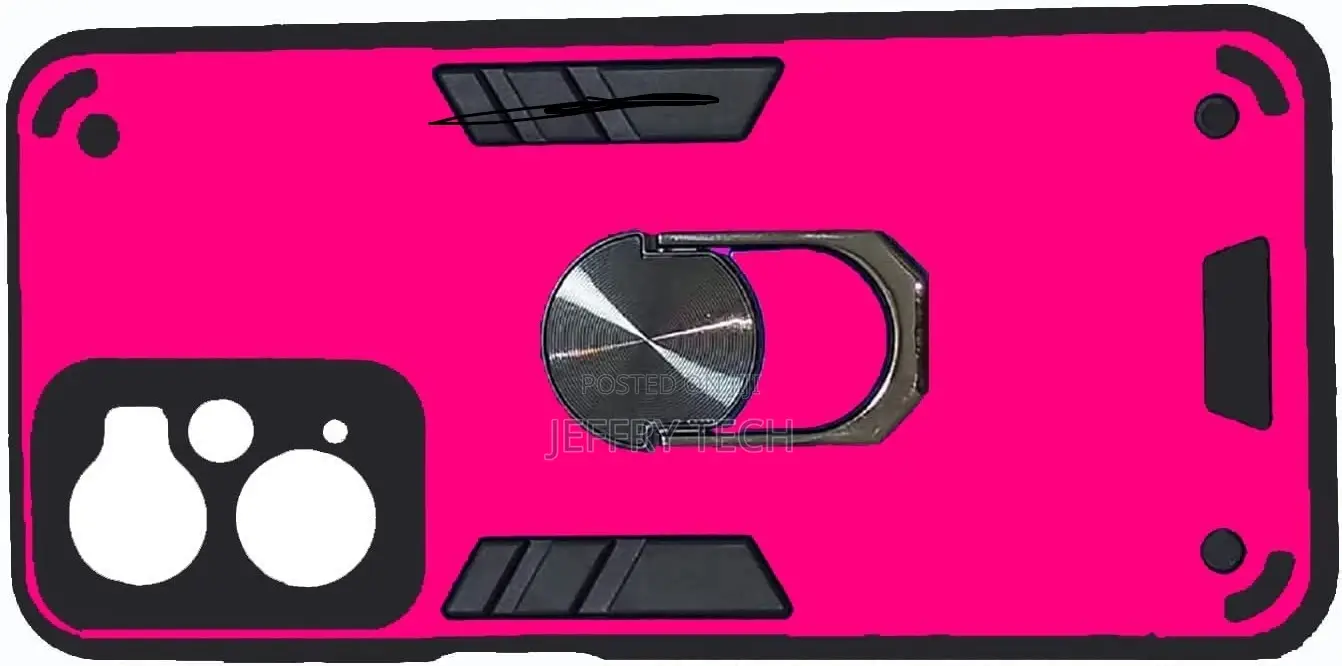 Back Cover Anti Shockproof With Metal Ring for Oppo A76 (Pin