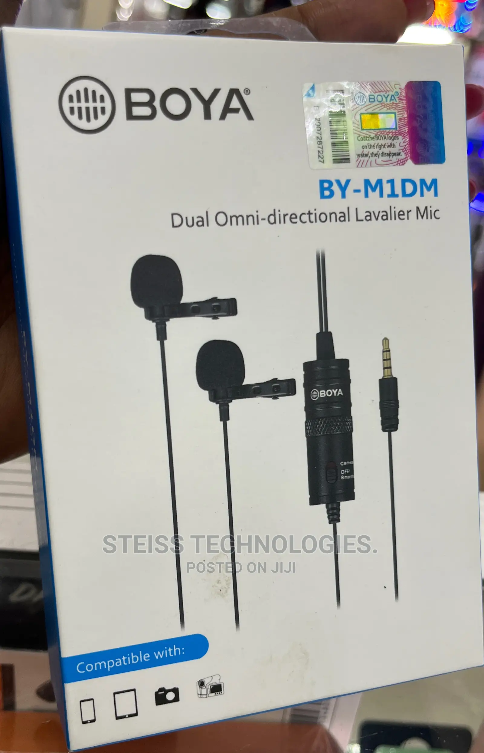 Dual Omni Directional Lavalier Mic.