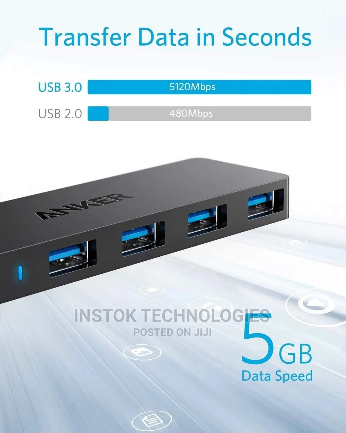 Anker 4-Port Ultra Slim USB 3.0 Hub