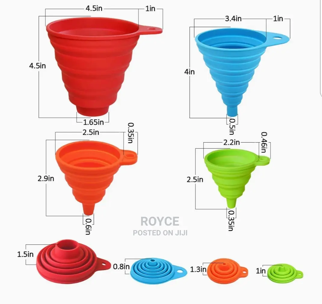 4pcs Collapsible Funnel Set
