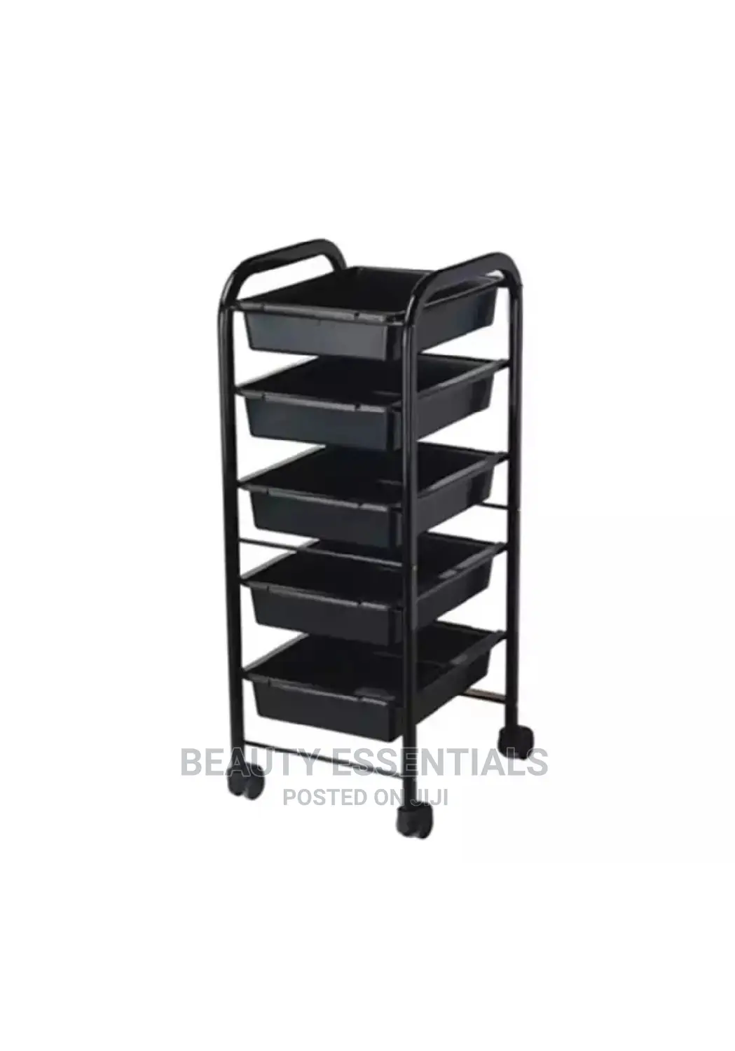 Trolley With Metallic Black Stand