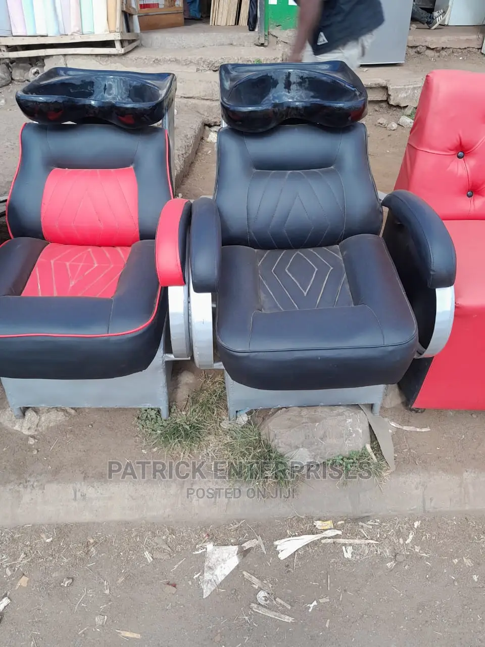 Executive Salon Leather Chair With Sink