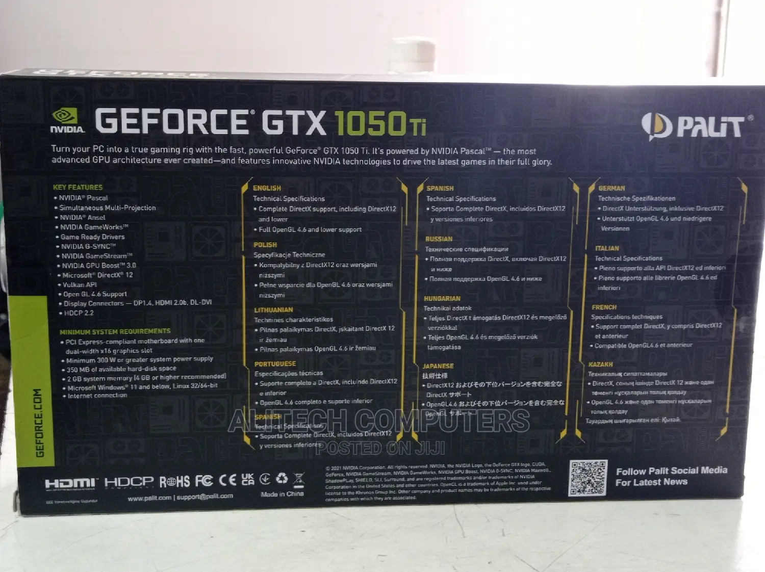 Geforce Graphics Card Nvidia 1050 4gb