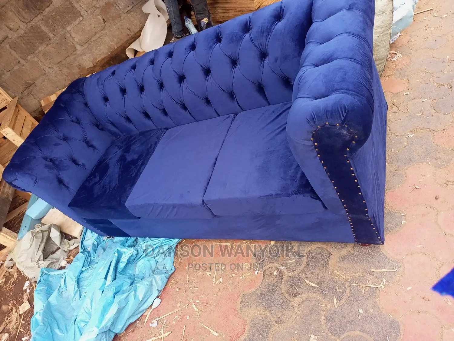 Chester Blue Three Seater for Sale