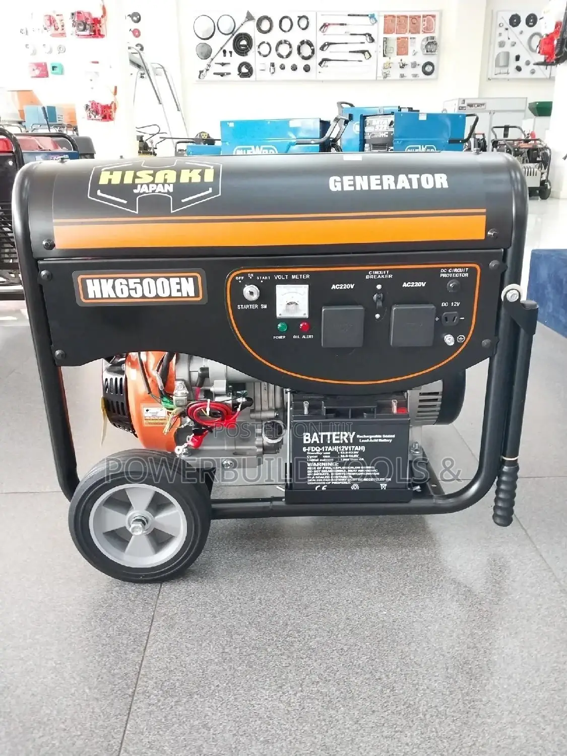 Hisaki 6.5kva Powered Generator.