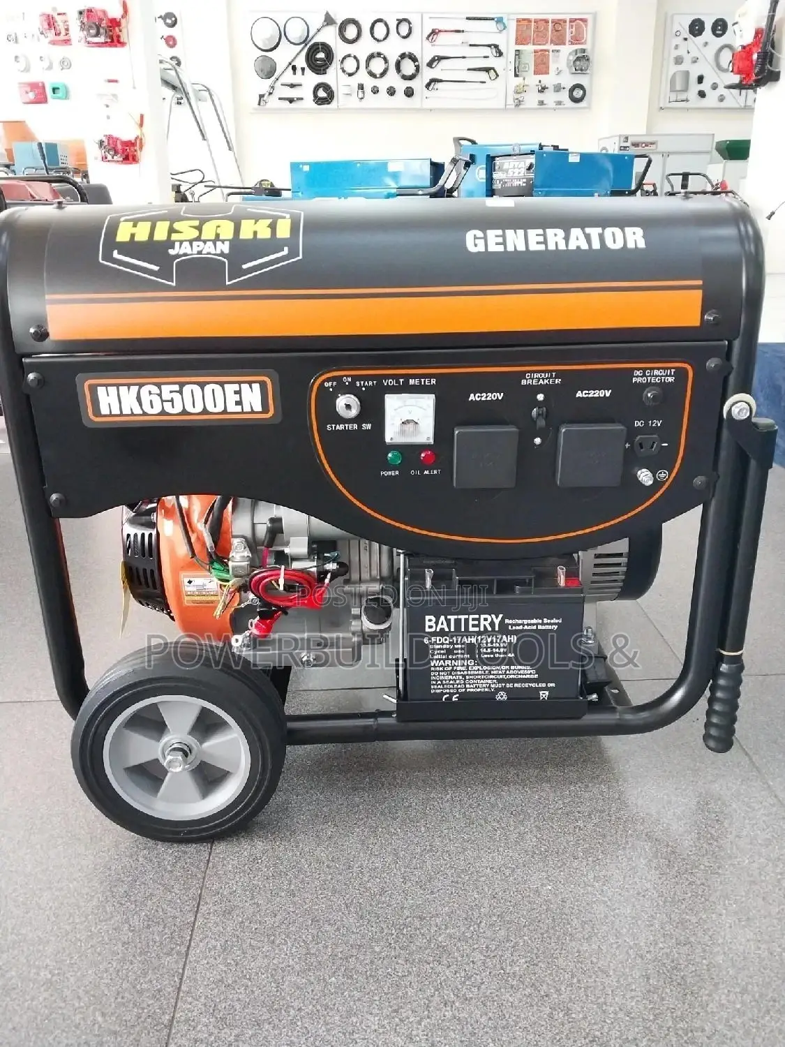 Hisaki 6.5kva Powered Generator.