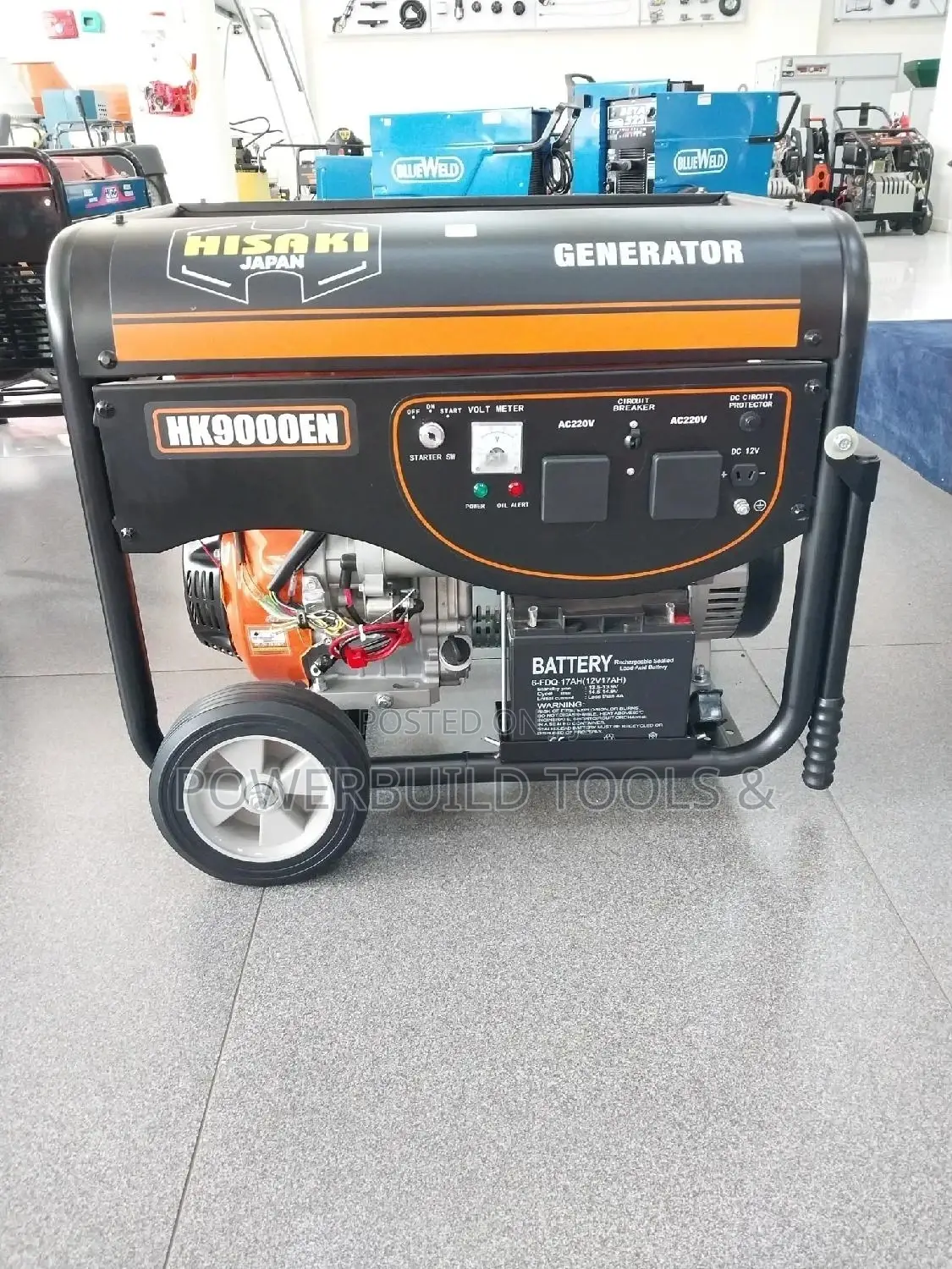 Hisaki 9.5kva Petrol Generator.