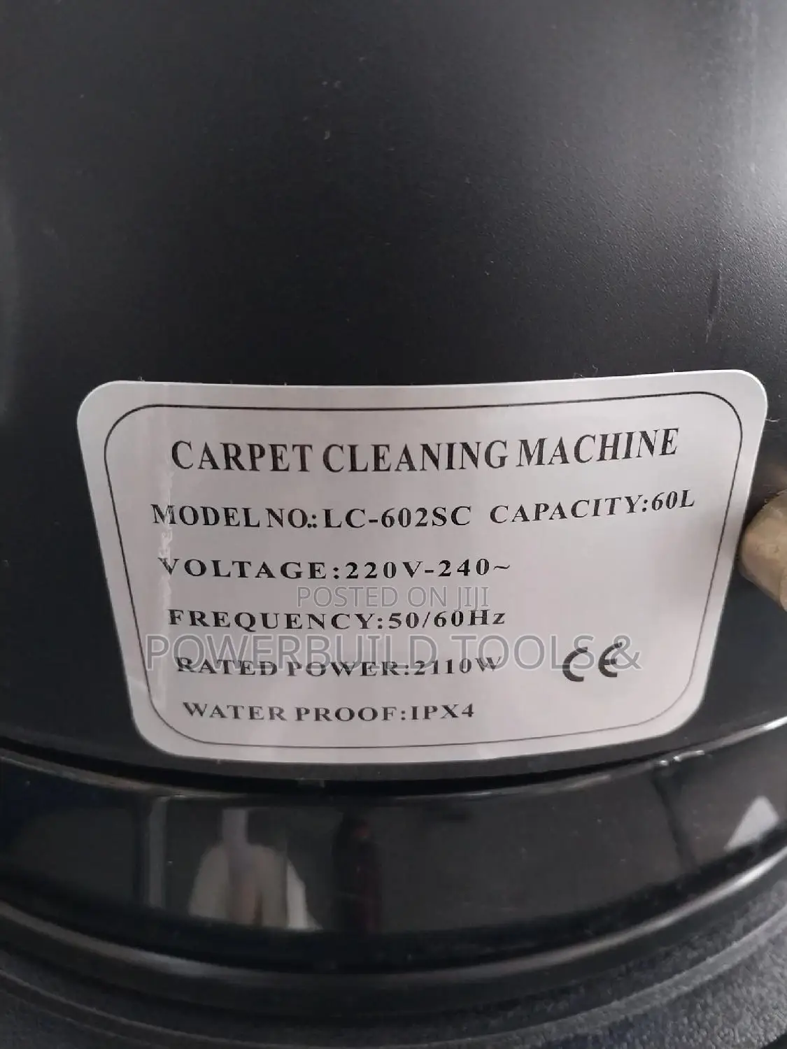 60L 3 in 1 Shampoo Carpet Cleaner.