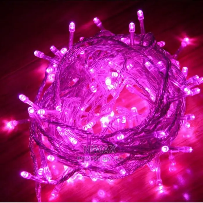 Pink Fairy Lights Strings Electric LED Plug -10mtrs Long