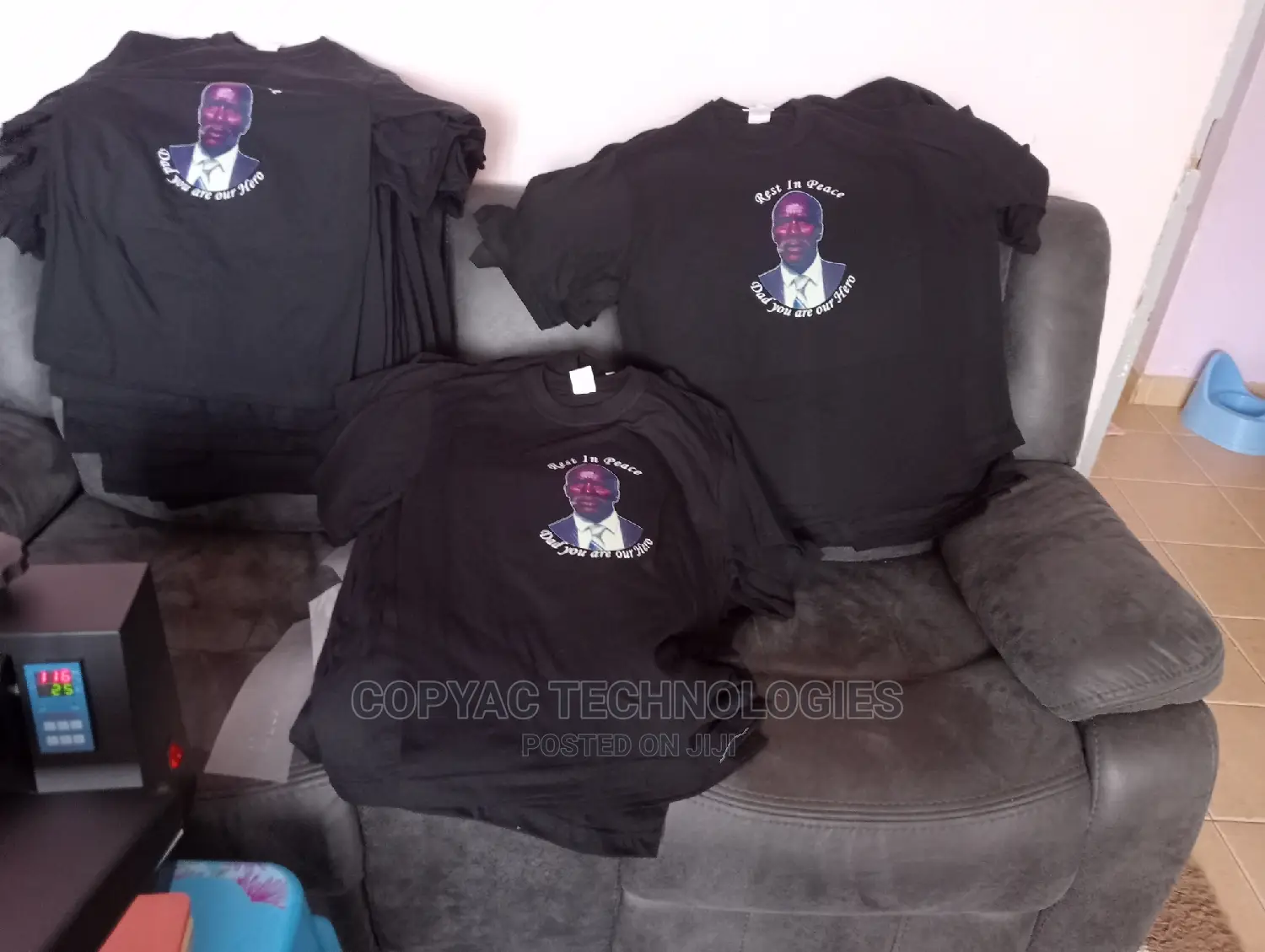 Black Offers on Funeral Tishirts Printing