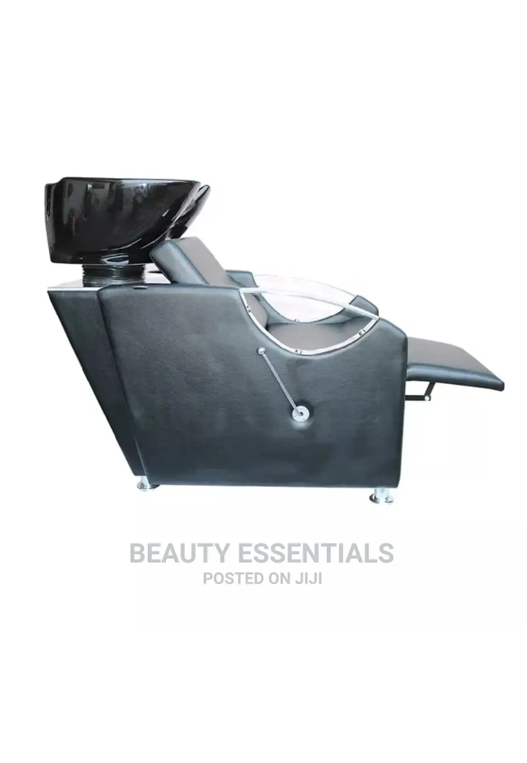 Black Reclining Salon Sink