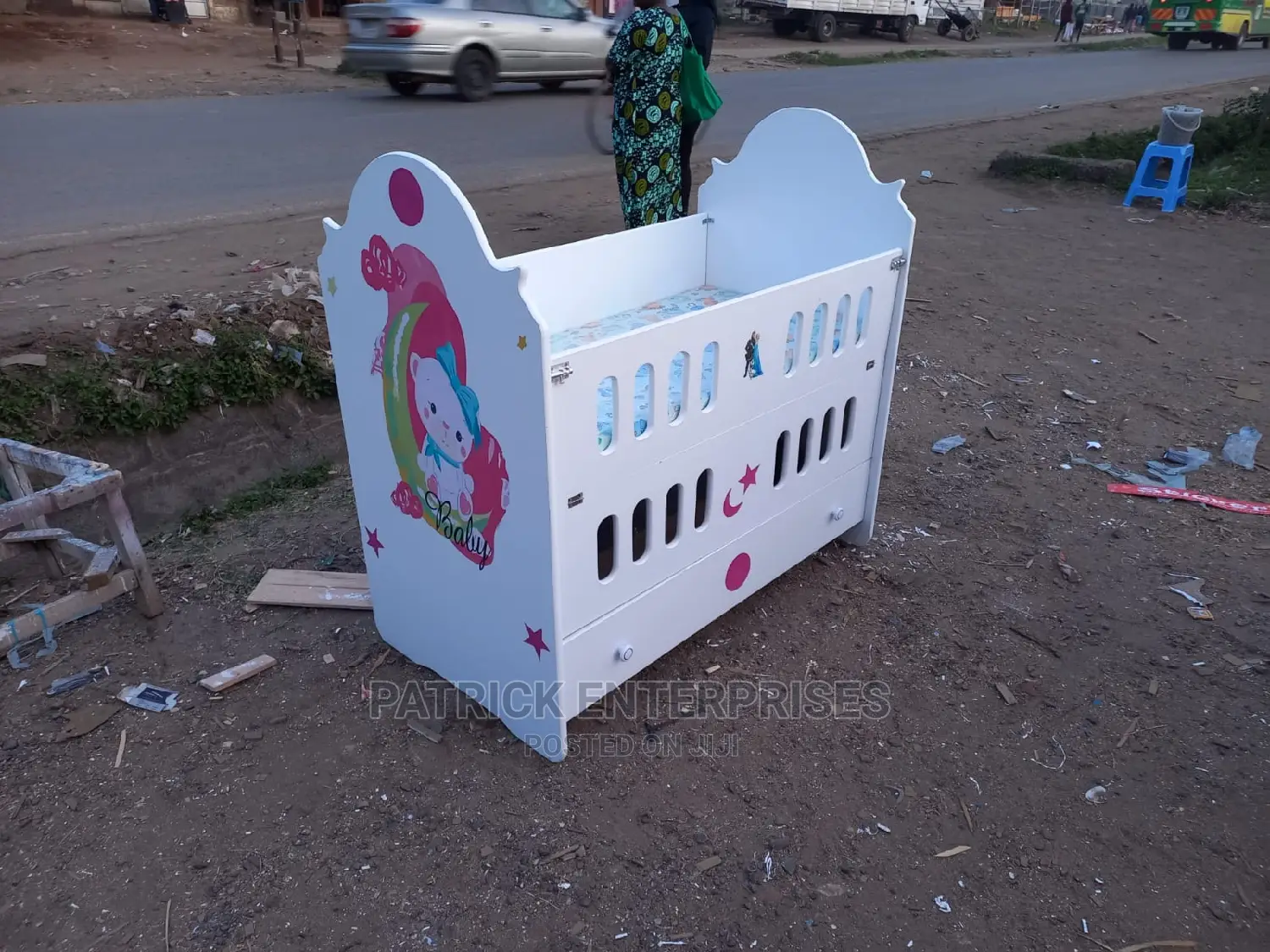 Mdf Baby Cot 4 by 2 Fitts